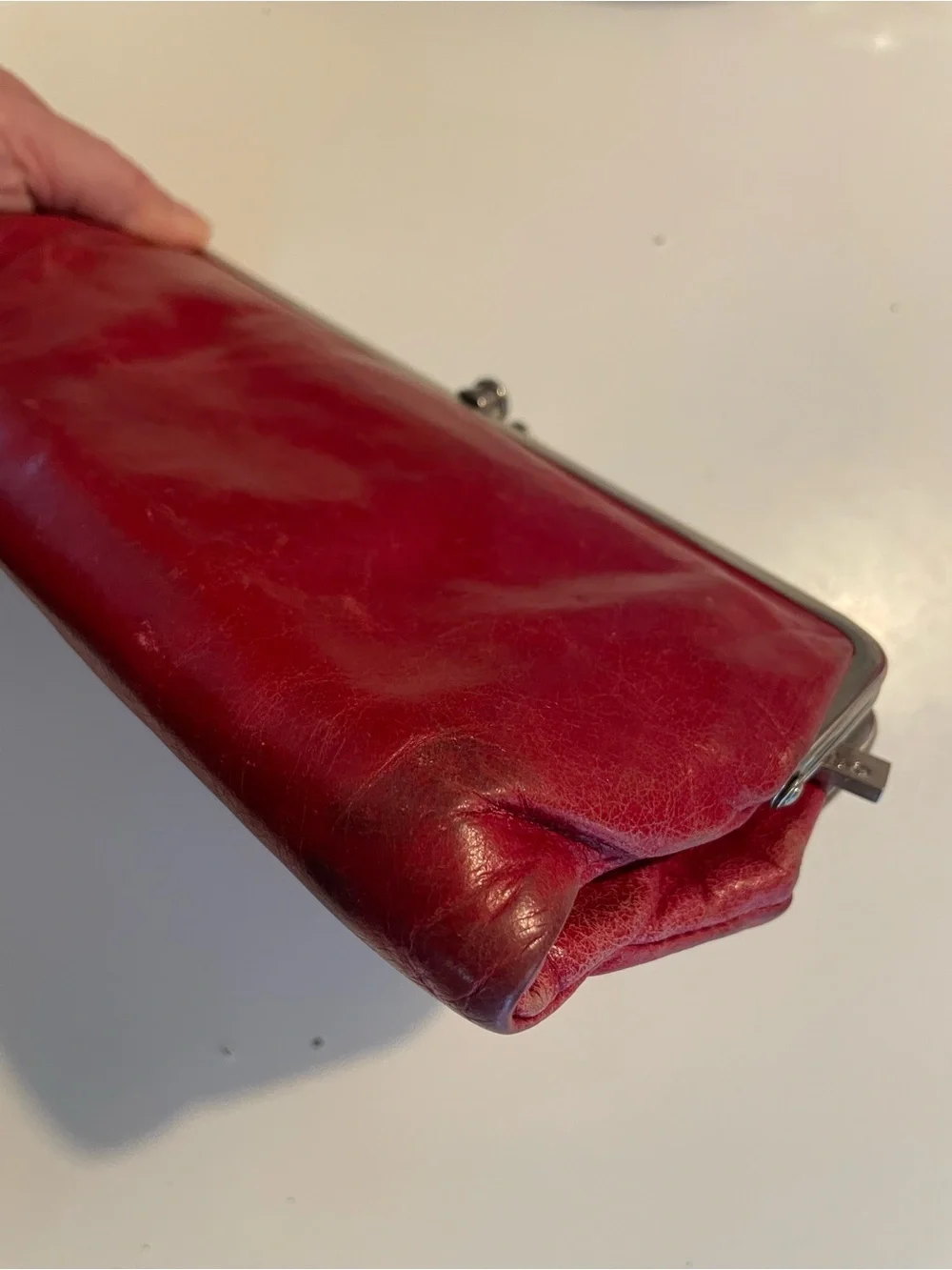 Red Hobo Lauren Clutch Wallet